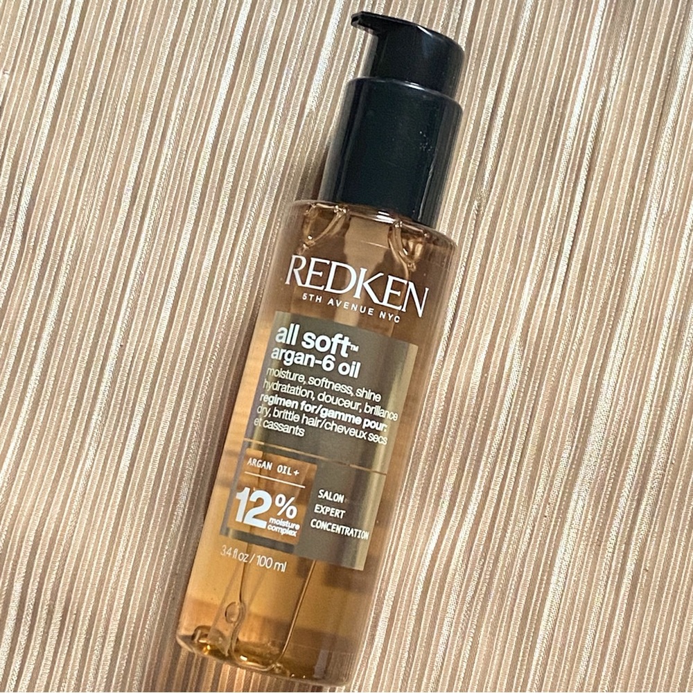 Redken All Soft Argan-6 Oil Moisturizing Treatment - 3.4oz full size